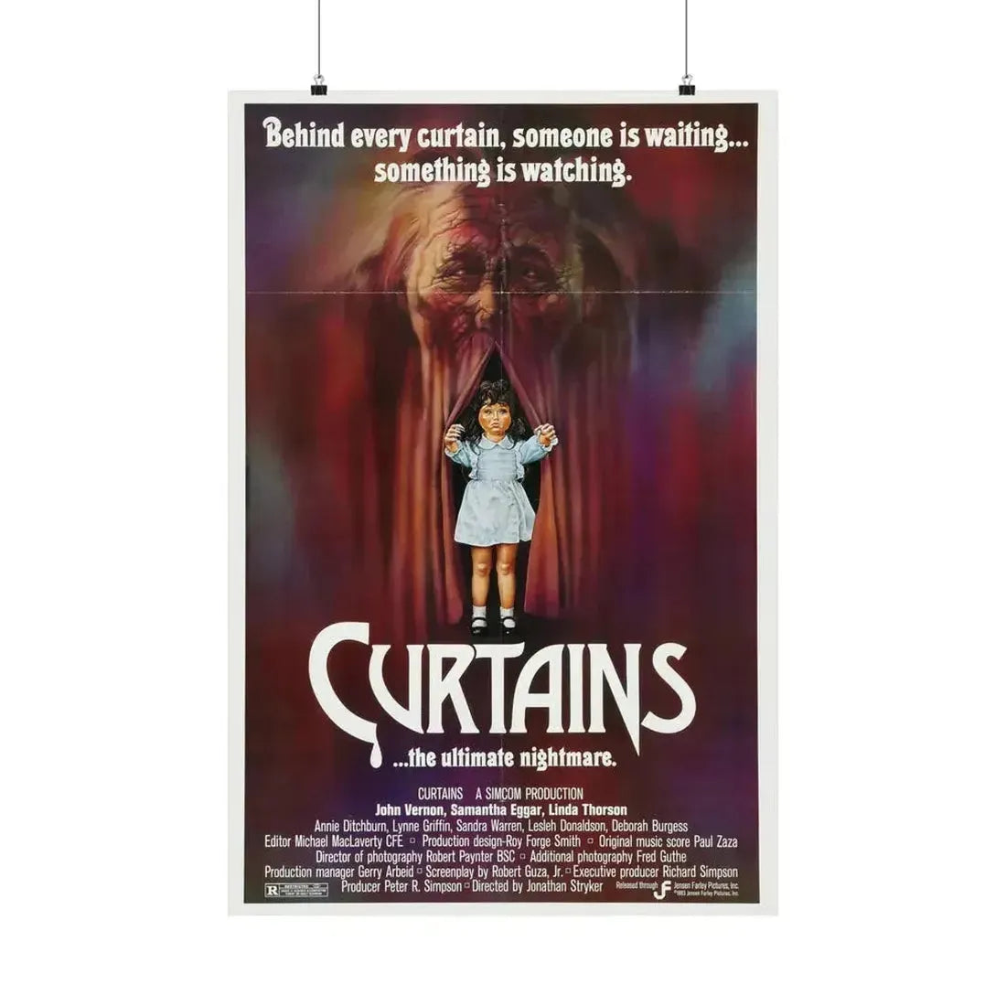 CURTAINS 1983 - Paper Movie Poster 24″ x 36″ Matte - The Sticker Space