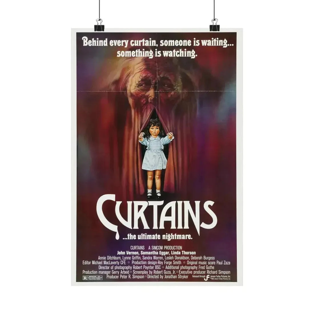 CURTAINS 1983 - Paper Movie Poster - The Sticker Space