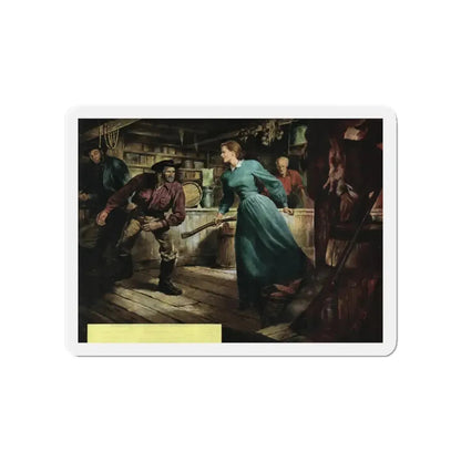 Custom of the Country, Collier's May 29, 1948 (Magazine Illustration) Refrigerator Magnet 4 Inch - The Sticker Space