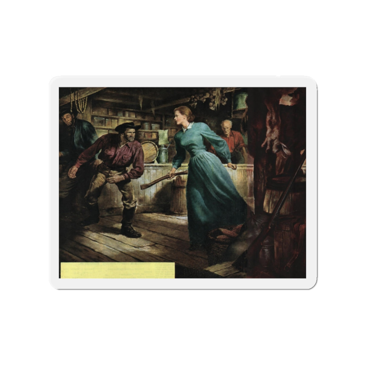 Custom of the Country, Collier's May 29, 1948 (Magazine Illustration) Refrigerator Magnet-2" x 2"-The Sticker Space