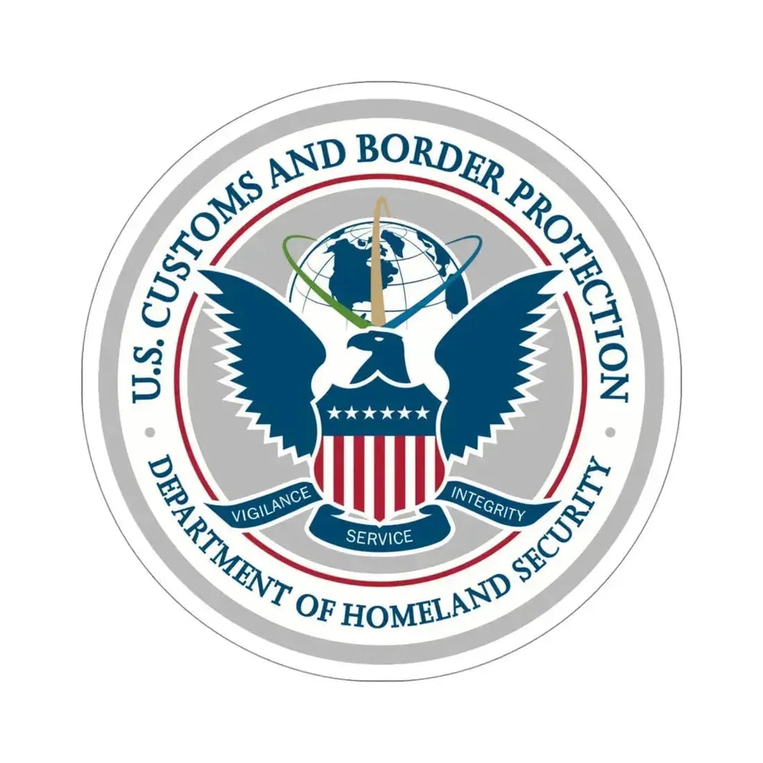 Customs and Border Protection STICKER Vinyl Die-Cut Decal 4 Inch - The Sticker Space