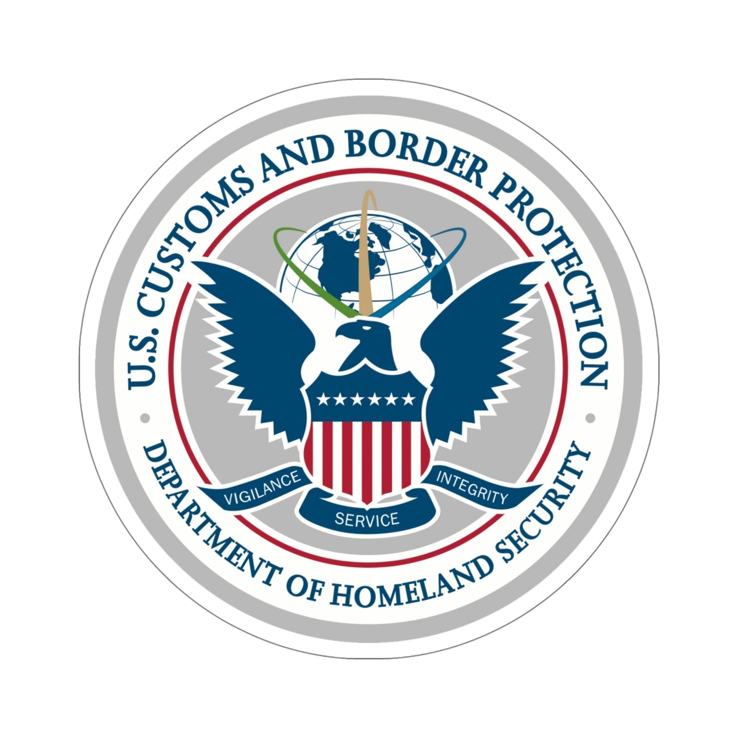 Customs and Border Protection STICKER Vinyl Die-Cut Decal-5 Inch-The Sticker Space