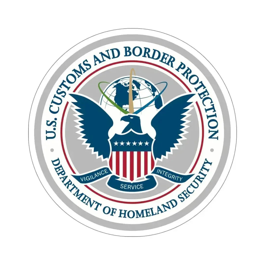 Customs and Border Protection STICKER Vinyl Die-Cut Decal 6 Inch - The Sticker Space