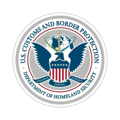 Customs and Border Protection STICKER Vinyl Die-Cut Decal 6 Inch - The Sticker Space