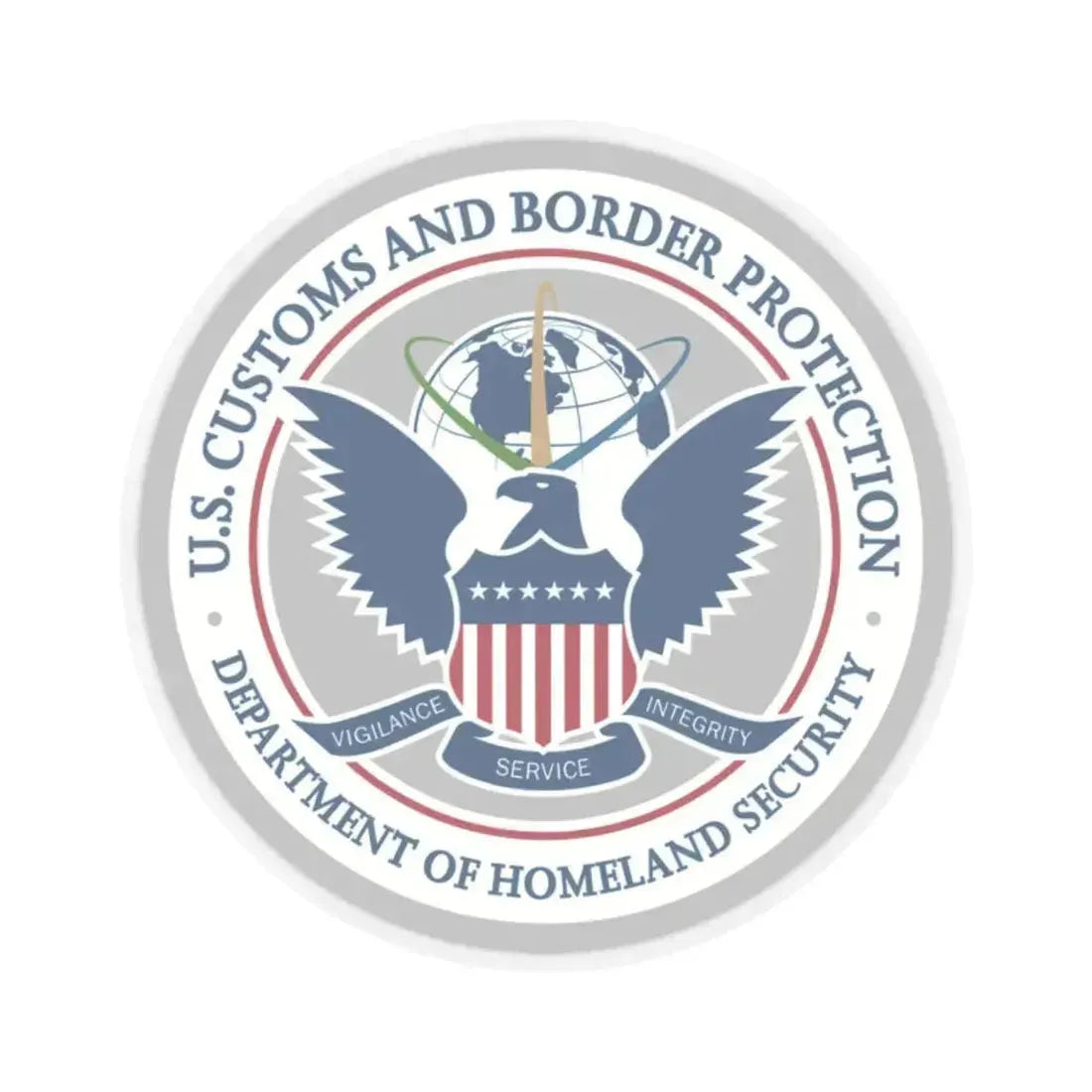 Customs and Border Protection - STICKER Vinyl Kiss-Cut Decal 2 Inch Transparent - The Sticker Space