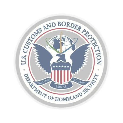 Customs and Border Protection - STICKER Vinyl Kiss-Cut Decal 2 Inch Transparent - The Sticker Space