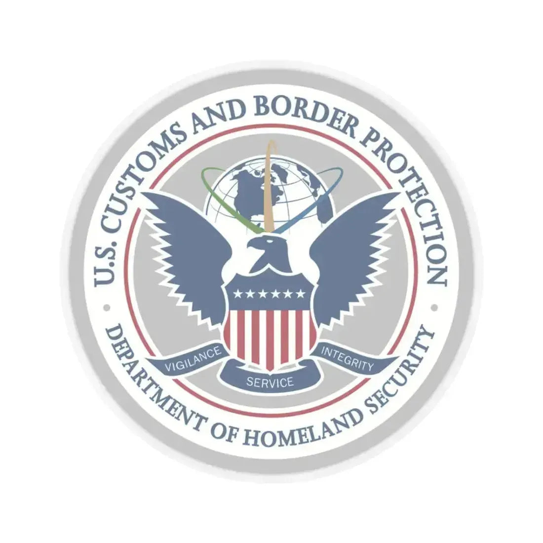 Customs and Border Protection - STICKER Vinyl Kiss-Cut Decal 3 Inch Transparent - The Sticker Space