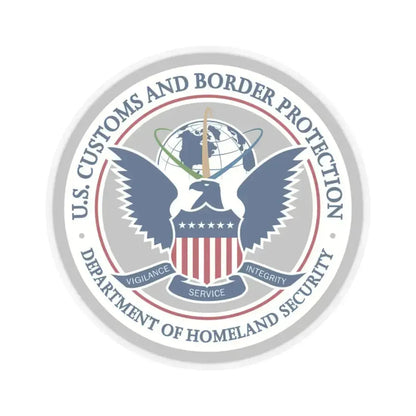 Customs and Border Protection - STICKER Vinyl Kiss-Cut Decal 3 Inch Transparent - The Sticker Space