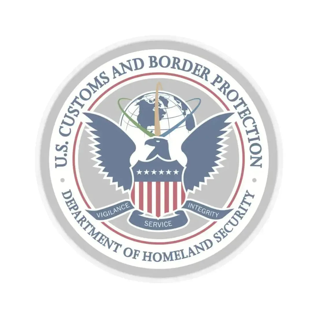 Customs and Border Protection - STICKER Vinyl Kiss-Cut Decal 4 Inch Transparent - The Sticker Space