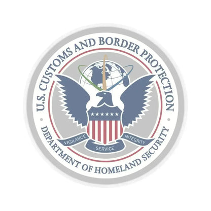 Customs and Border Protection - STICKER Vinyl Kiss-Cut Decal 4 Inch Transparent - The Sticker Space