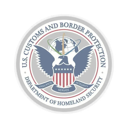 Customs and Border Protection - STICKER Vinyl Kiss-Cut Decal 6 Inch Transparent - The Sticker Space