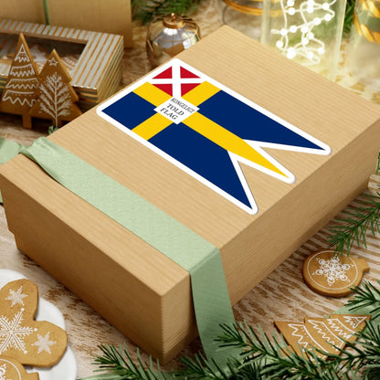 Customs flag of Sweden-Norway 1824-1842 (Norway) STICKER Vinyl Kiss-Cut Decal - The Sticker Space