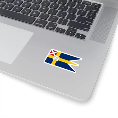 Customs flag of Sweden-Norway 1824-1842 (Norway) STICKER Vinyl Kiss-Cut Decal - The Sticker Space