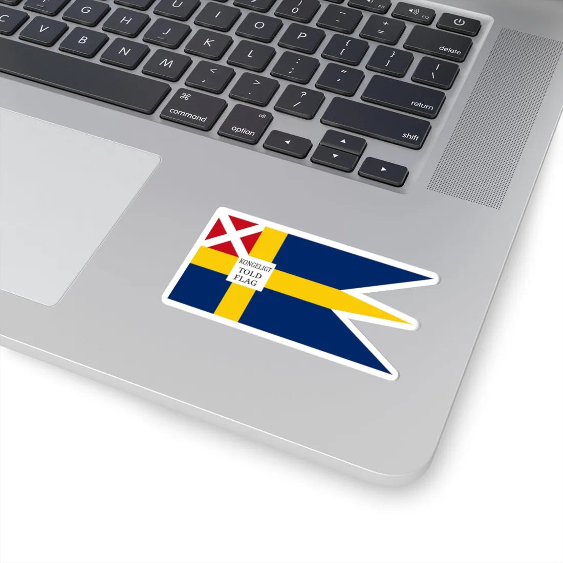Customs flag of Sweden-Norway 1824-1842 (Norway) STICKER Vinyl Kiss-Cut Decal - The Sticker Space