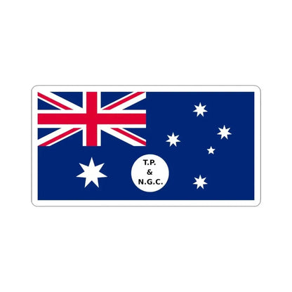 Customs Flag of the Territory of Papua and New Guinea 1949-1952 (Australia) STICKER Vinyl Kiss-Cut Decal 6 Inch White - The Sticker Space