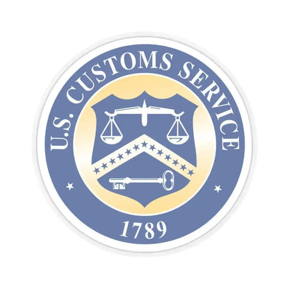 Customs Service - STICKER Vinyl Kiss-Cut Decal 4 Inch Transparent - The Sticker Space