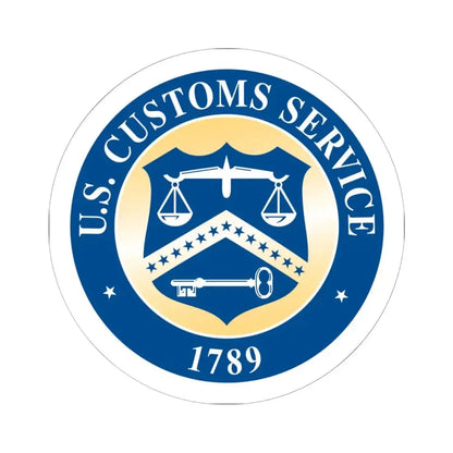 Customs Service - STICKER Vinyl Kiss-Cut Decal 6 Inch White - The Sticker Space