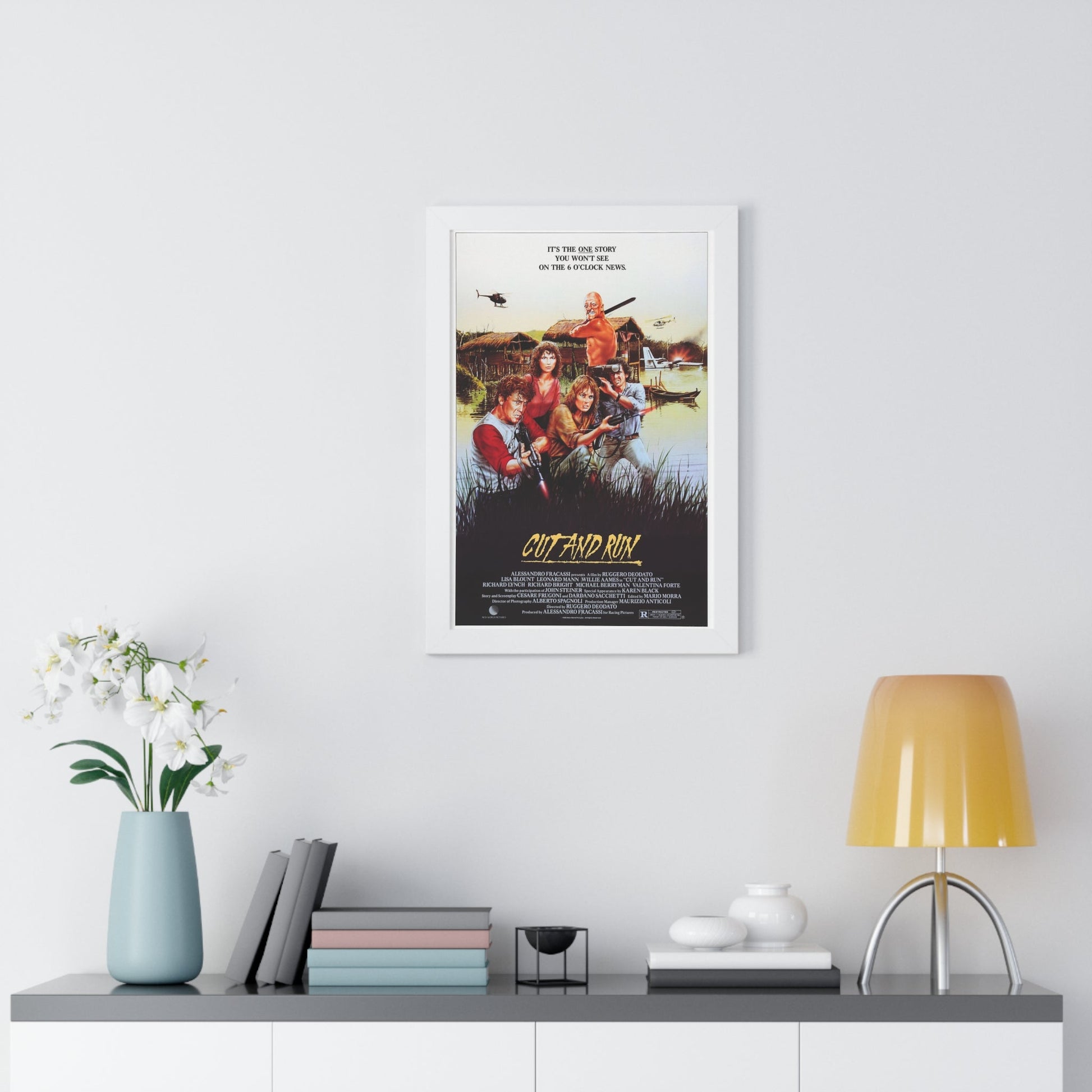 CUT AND RUN 1984 - Framed Movie Poster-The Sticker Space