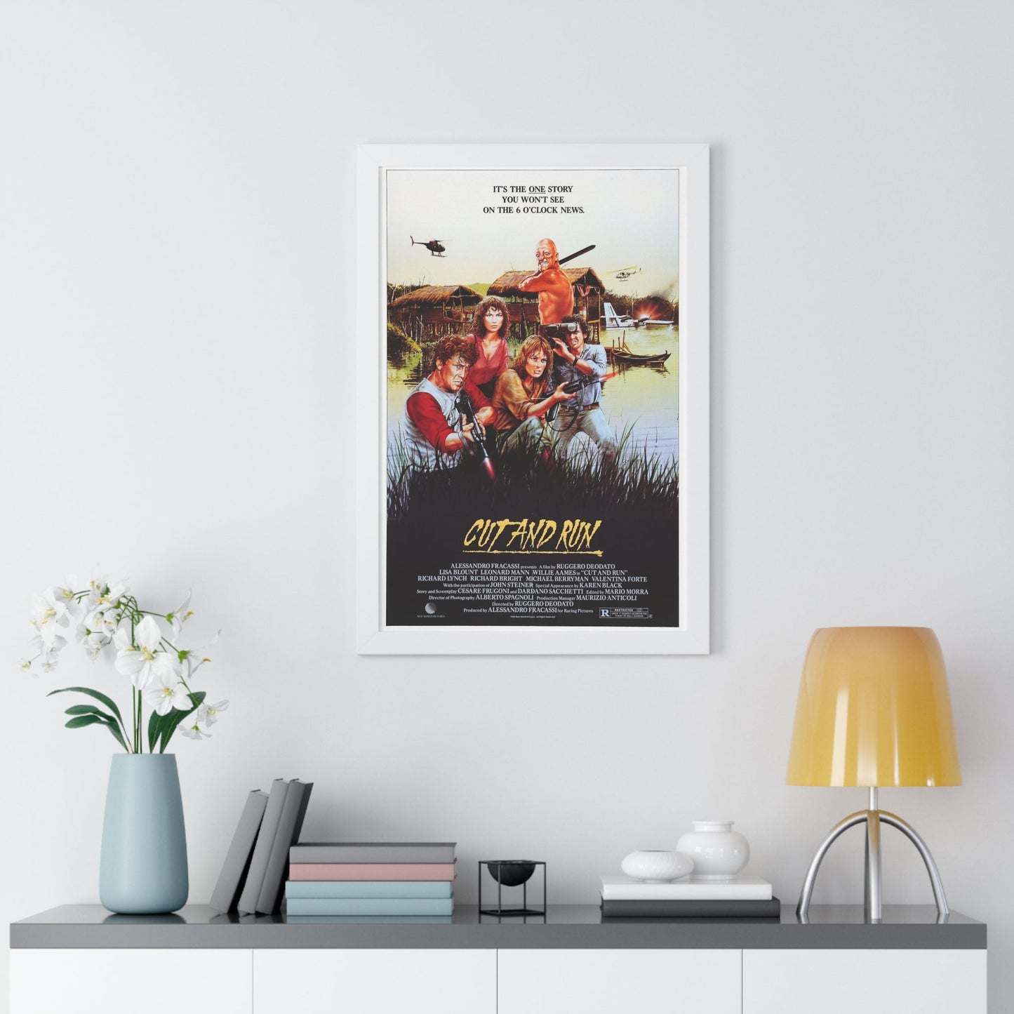 CUT AND RUN 1984 - Framed Movie Poster-The Sticker Space