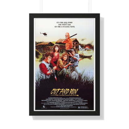 CUT AND RUN 1984 - Framed Movie Poster-20" x 30"-The Sticker Space