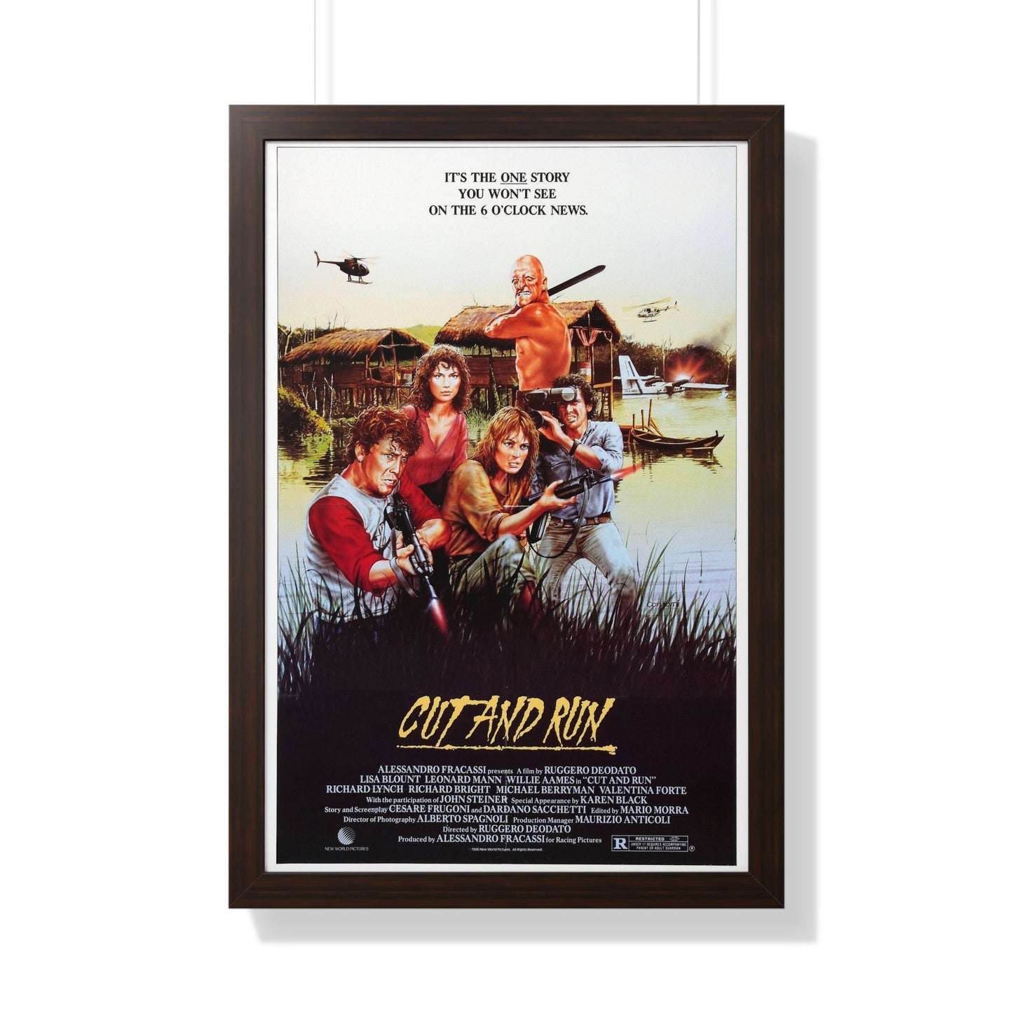 CUT AND RUN 1984 - Framed Movie Poster-20" x 30"-The Sticker Space