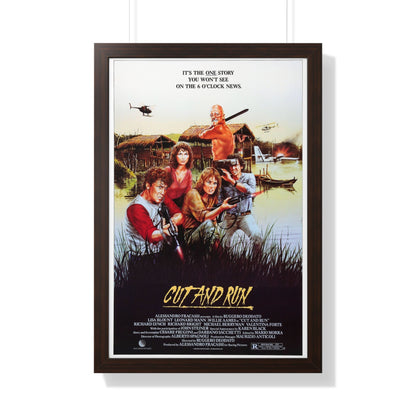 CUT AND RUN 1984 - Framed Movie Poster-20" x 30"-The Sticker Space