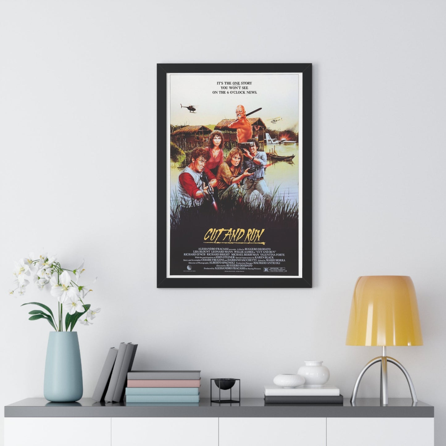 CUT AND RUN 1984 - Framed Movie Poster-The Sticker Space