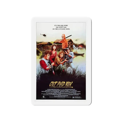 CUT AND RUN 1984 Movie Poster - Refrigerator Magnet - The Sticker Space