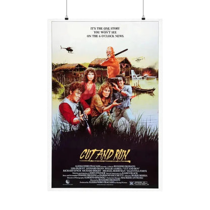CUT AND RUN 1984 - Paper Movie Poster 24″ x 36″ Matte - The Sticker Space