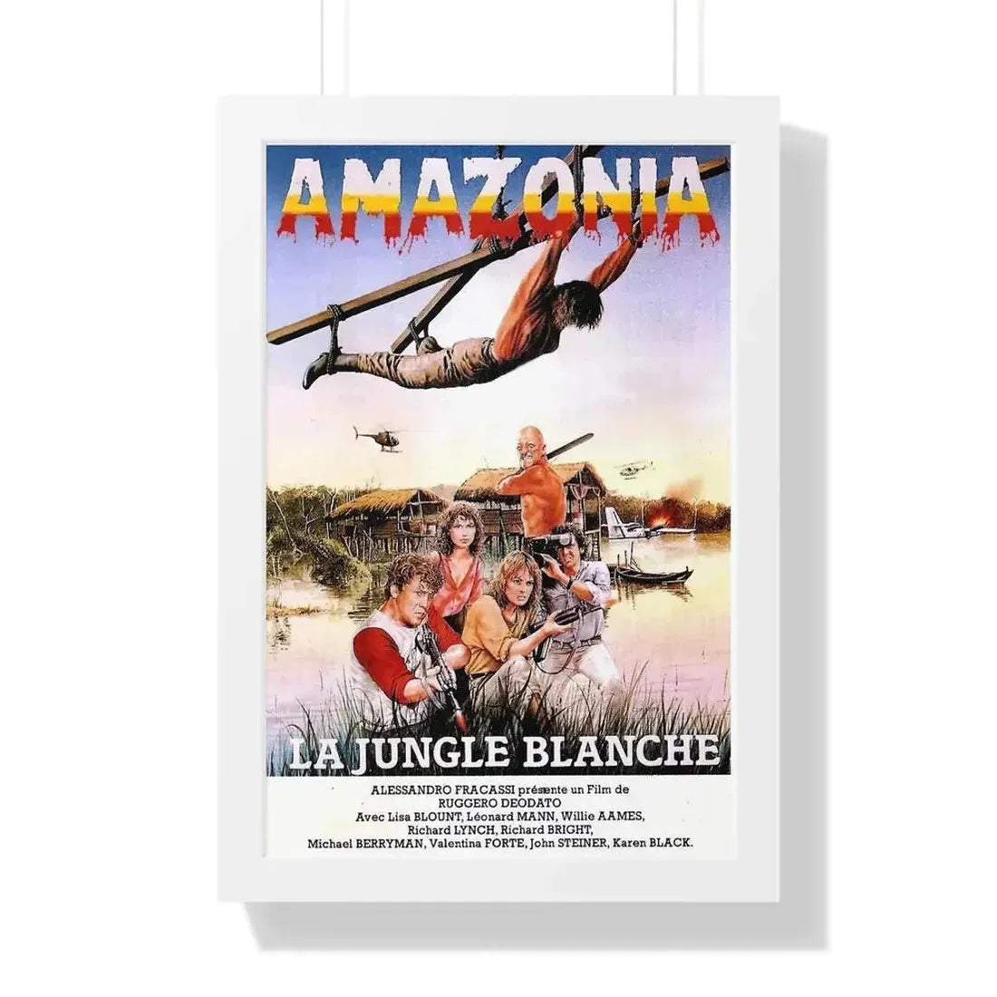 CUT AND RUN (FRENCH) 1984 - Framed Movie Poster - The Sticker Space