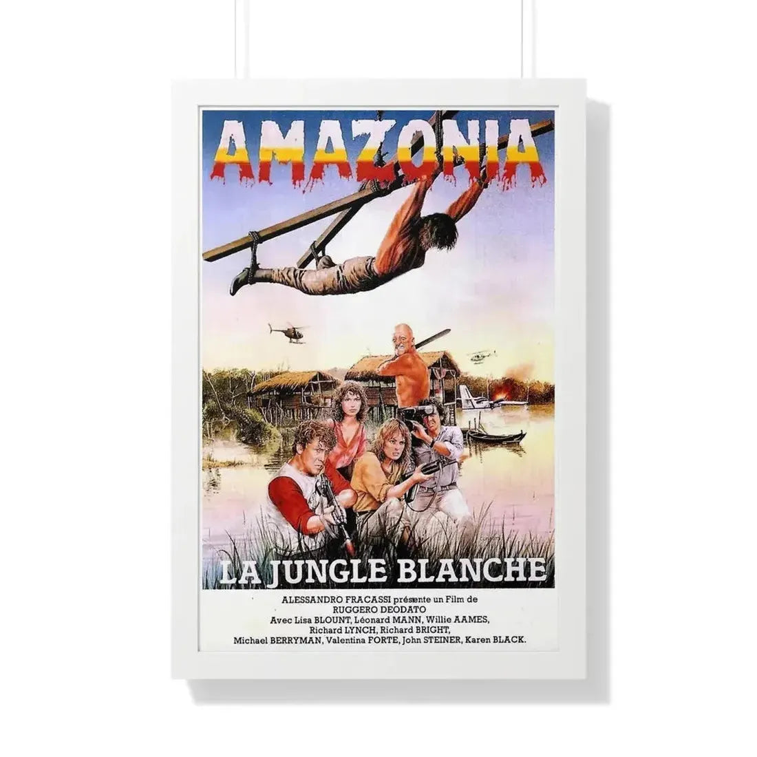 CUT AND RUN (FRENCH) 1984 - Framed Movie Poster - The Sticker Space