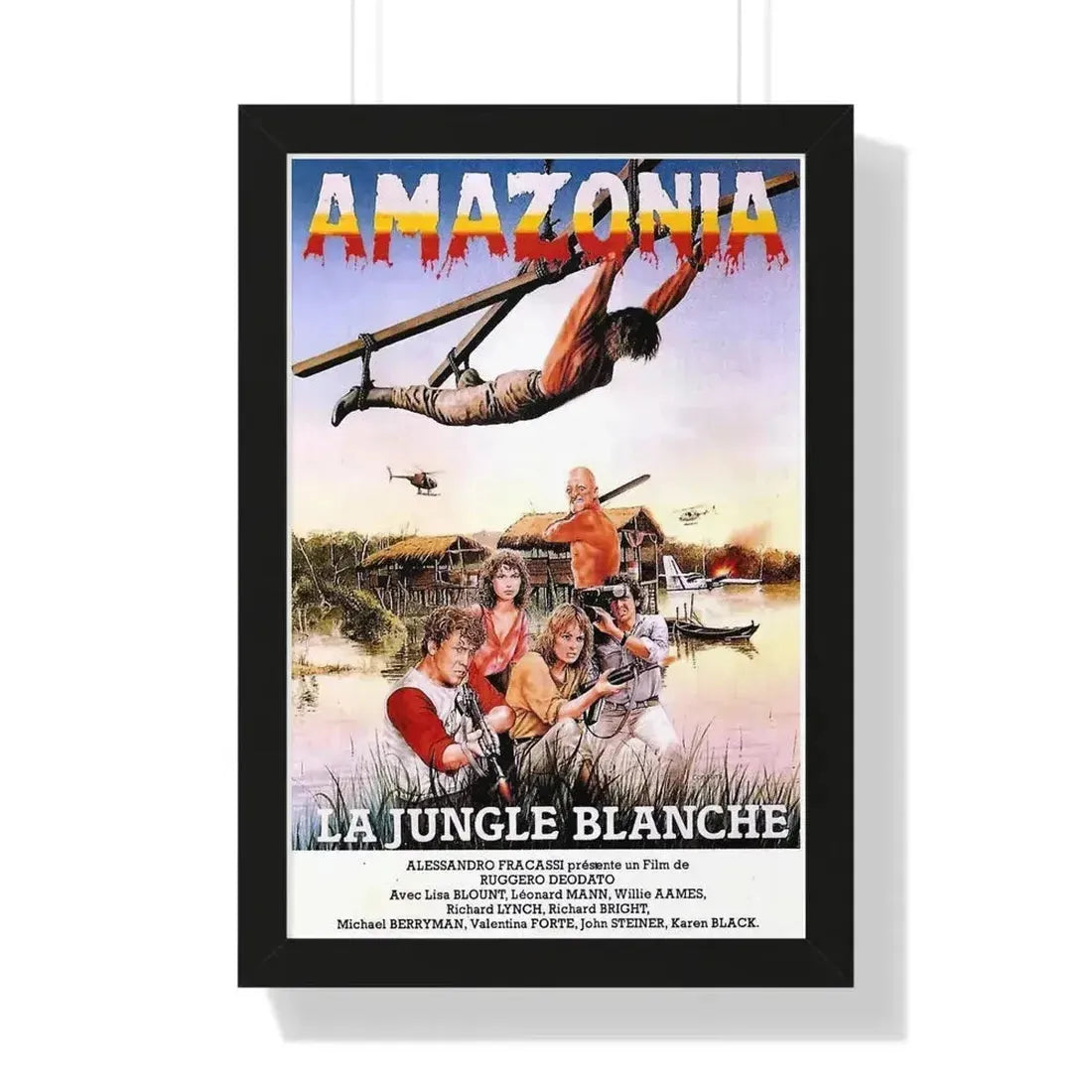 CUT AND RUN (FRENCH) 1984 - Framed Movie Poster - The Sticker Space