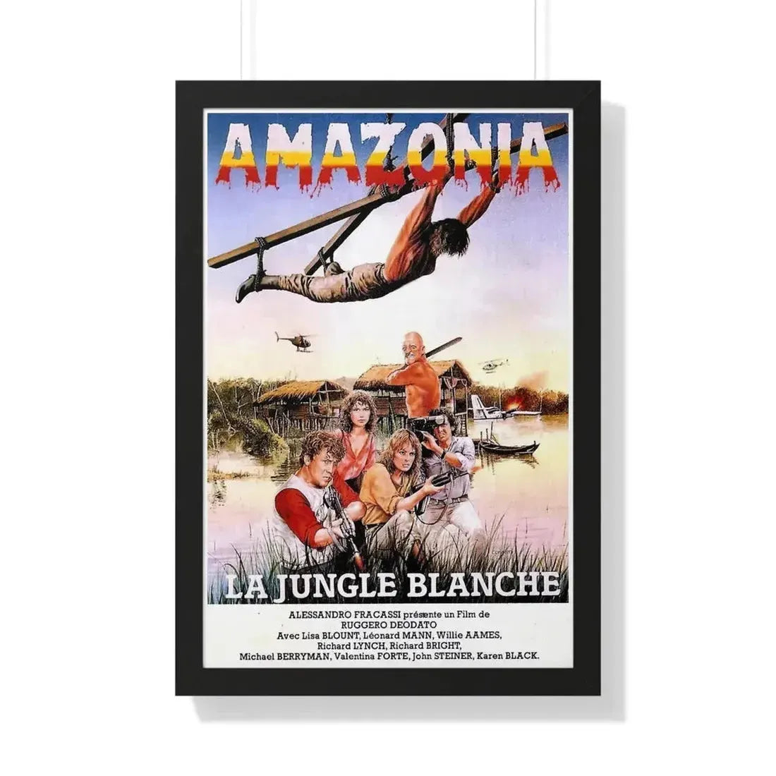 CUT AND RUN (FRENCH) 1984 - Framed Movie Poster - The Sticker Space