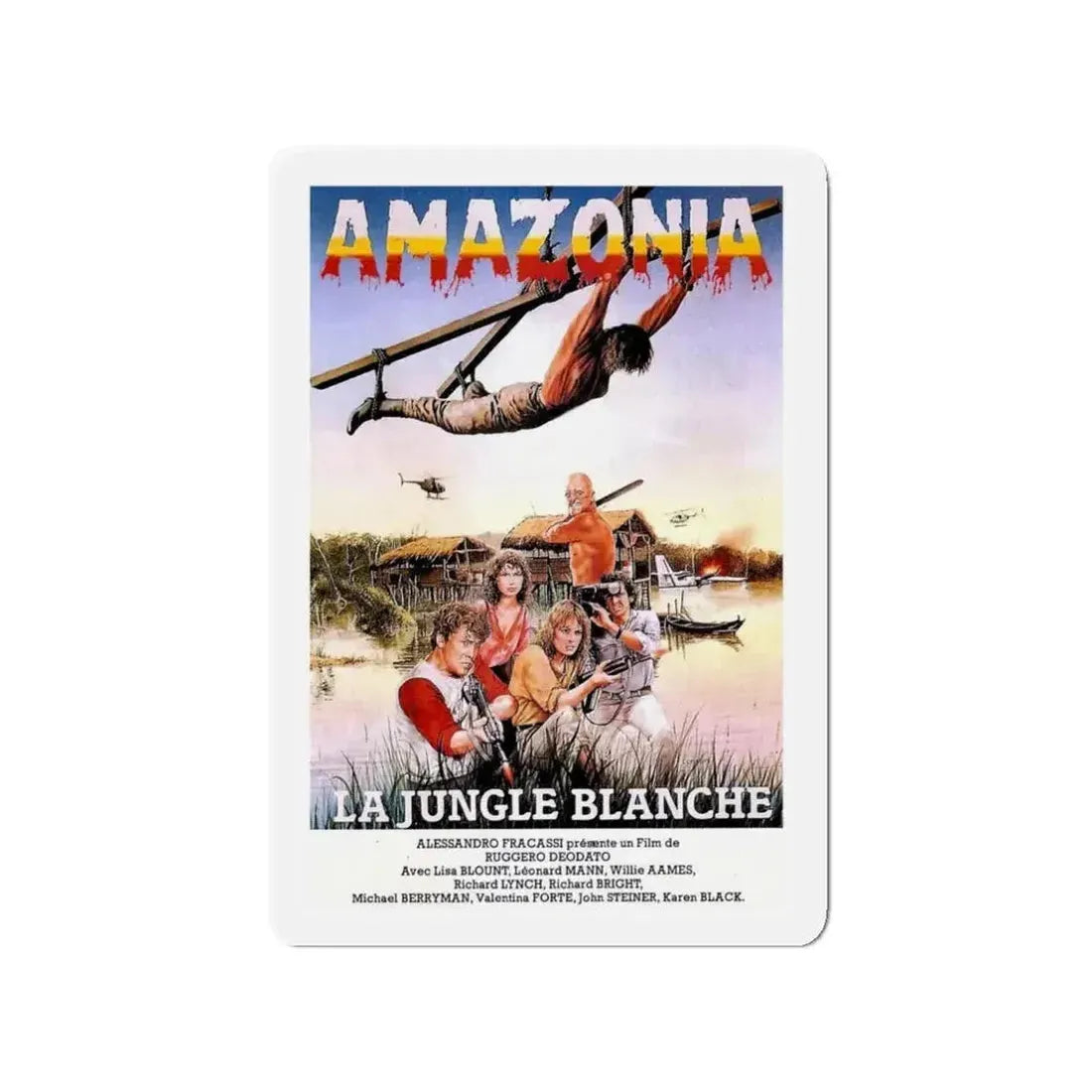 CUT AND RUN (FRENCH) 1984 Movie Poster - Refrigerator Magnet - The Sticker Space