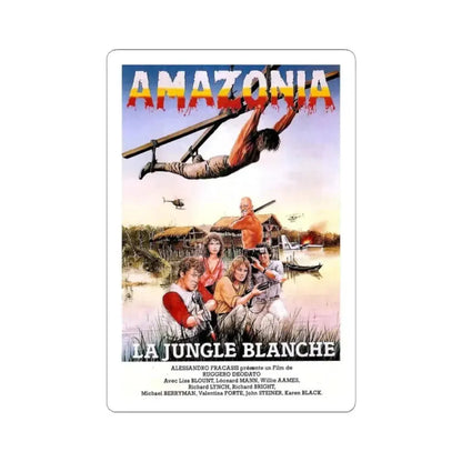 CUT AND RUN (FRENCH) 1984 Movie Poster - STICKER Vinyl Kiss-Cut Decal 2 Inch White - The Sticker Space