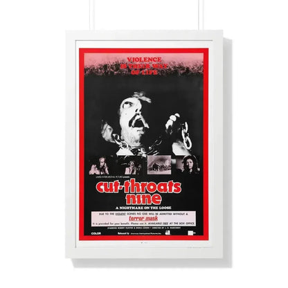 CUT THROATS NINE 1972 - Framed Movie Poster - The Sticker Space