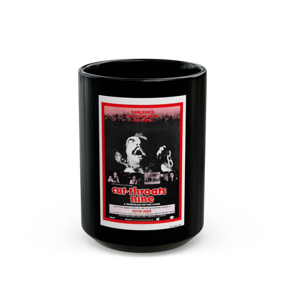 CUT THROATS NINE 1972 Movie Poster - Black Coffee Mug-15oz-The Sticker Space