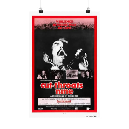 CUT THROATS NINE 1972 - Paper Movie Poster - The Sticker Space