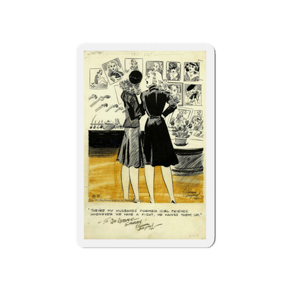 Cuties Daily Comic Strip, 1941 (Magazine Illustration) Refrigerator Magnet-5" x 5"-The Sticker Space