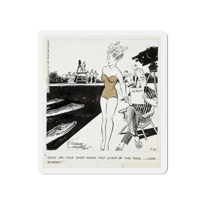 Cuties Daily Comic Strip, 1964 (Magazine Illustration) Refrigerator Magnet 5 Inch - The Sticker Space