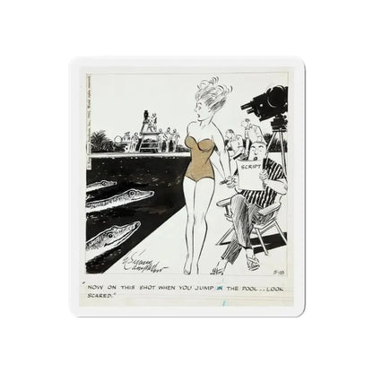 Cuties Daily Comic Strip, 1964 (Magazine Illustration) Refrigerator Magnet - The Sticker Space