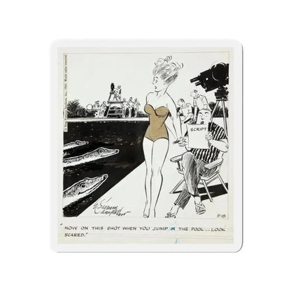 Cuties Daily Comic Strip, 1964 (Magazine Illustration) Refrigerator Magnet - The Sticker Space