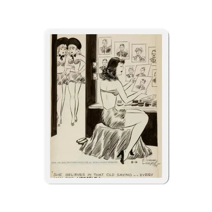 Cuties Daily Comic Strip (Magazine Illustration) Refrigerator Magnet - The Sticker Space