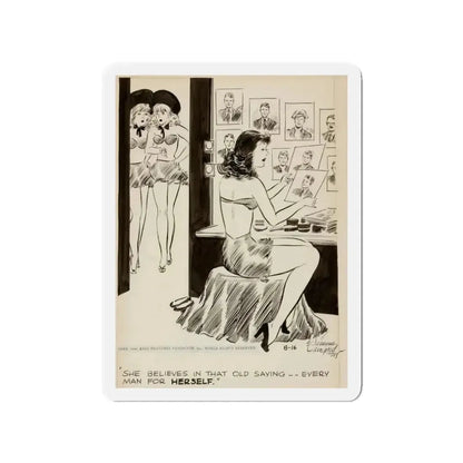 Cuties Daily Comic Strip (Magazine Illustration) Refrigerator Magnet - The Sticker Space