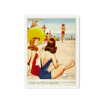 Cuties Hand Colored Daily Comic Strip, 1952 (2) (Magazine Illustration) Refrigerator Magnet 4 Inch - The Sticker Space