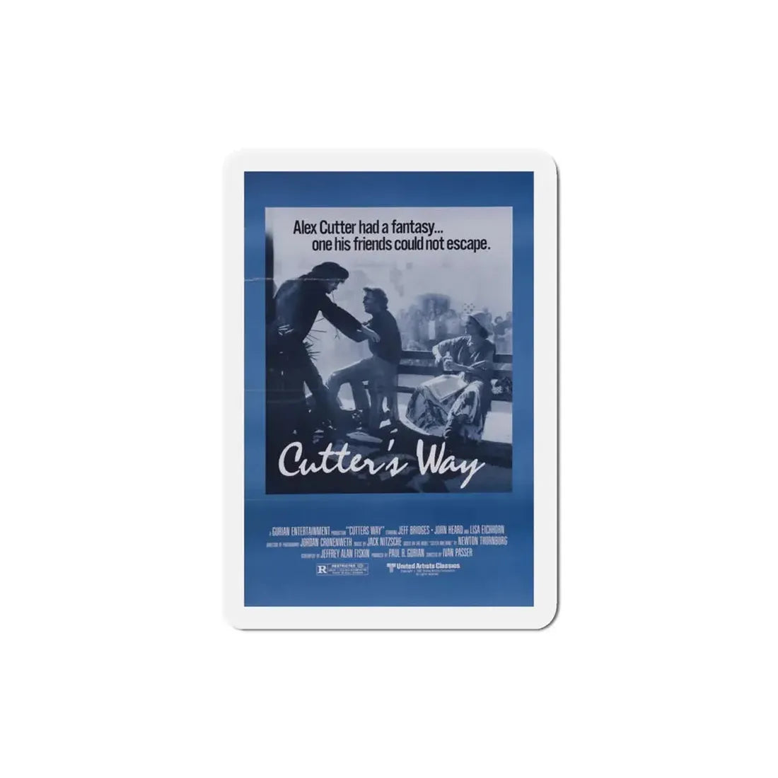 Cutter's Way 1981 Movie Poster Refrigerator Magnet 2 Inch - The Sticker Space