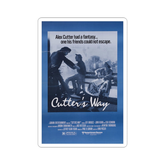 Cutter's Way 1981 Movie Poster STICKER Vinyl Die-Cut Decal-2 Inch-The Sticker Space