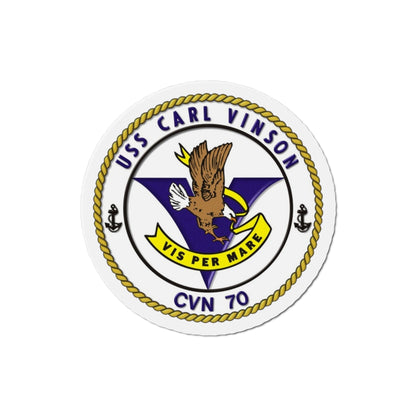 CVN 70 USS Carl Vinson 1982 (U.S. Navy) Die-Cut Magnet-3" x 3"-The Sticker Space