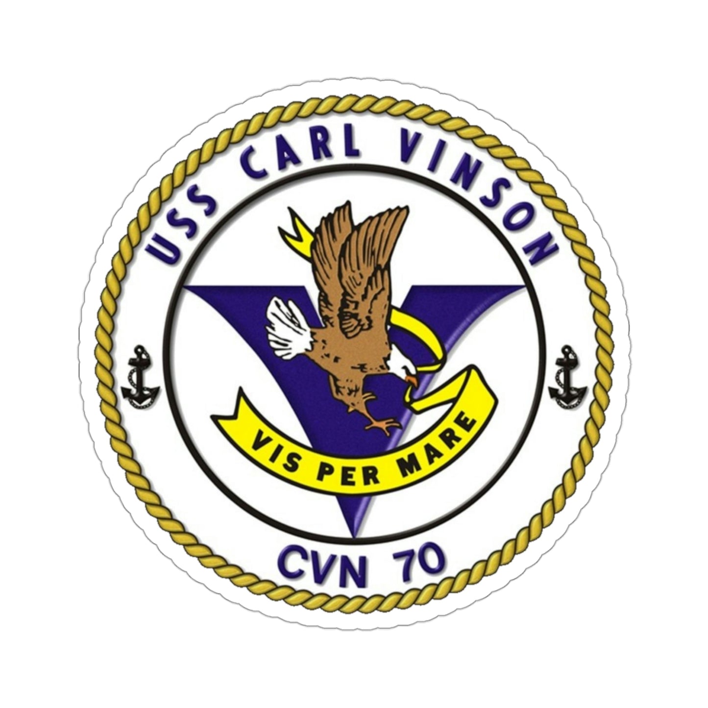 CVN 70 USS Carl Vinson 1982 (U.S. Navy) STICKER Vinyl Die-Cut Decal-3 Inch-The Sticker Space