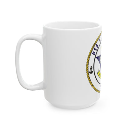 CVN 70 USS Carl Vinson 1982 (U.S. Navy) White Coffee Mug-The Sticker Space